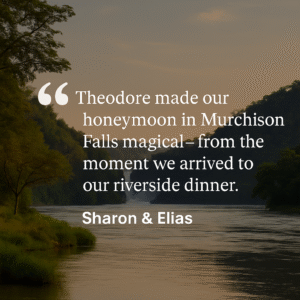 Theodore made our honeymoon in Murchison Falls magical
