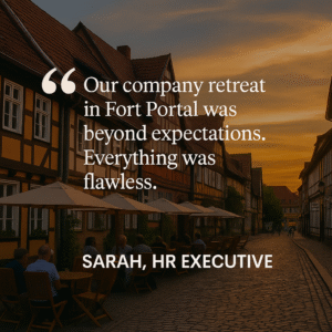 Our company retreat in Fort Portal was beyond expectations. Everything was flawless.